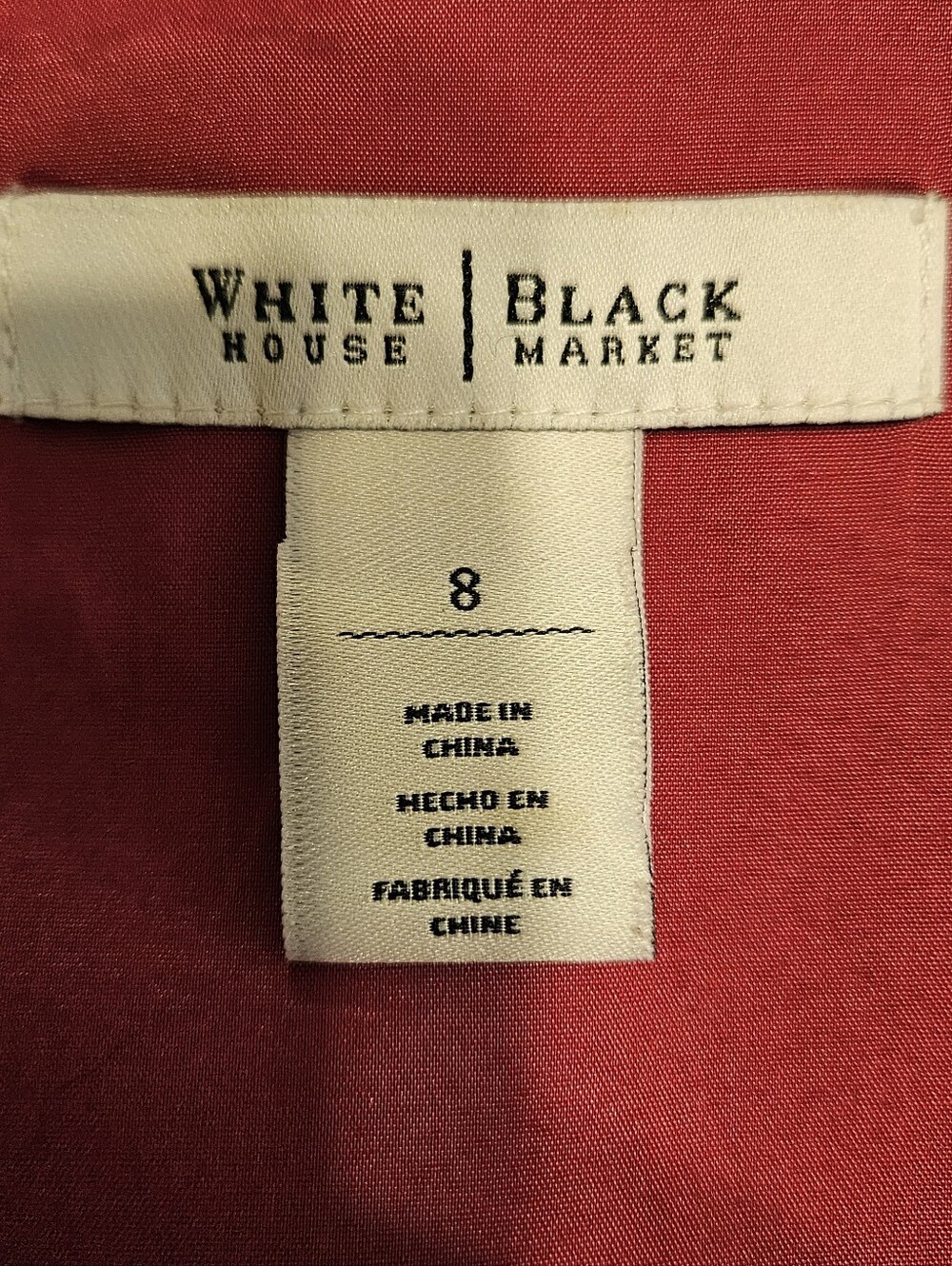 White House Black Market Sleeveless Wine Sheath Dress - Picture 4 of 5